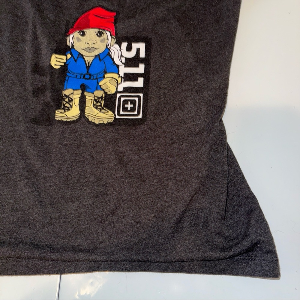 5.11 MISS TACTICAL GNOME T-Shirt Women’s Charcoal Size Medium - Picture 3 of 11